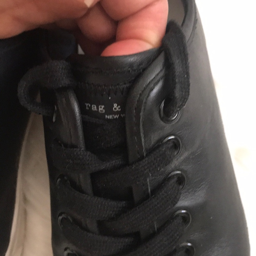 Rag&Bone Standard Issue black leather sneakers - Picture 5 of 10